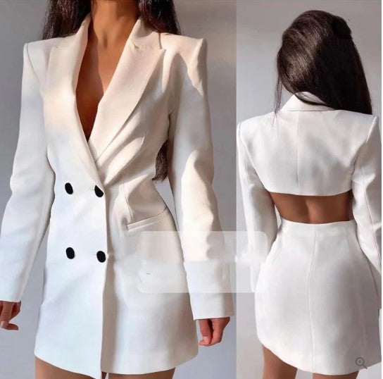 Fashionable Ladies Professional Office Jacket Suit - OutfitLondon