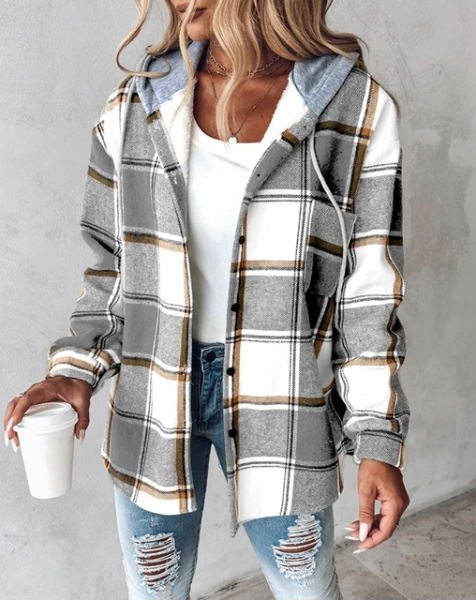 Cozy Plaid Shirt Jacket for Everyday Wear