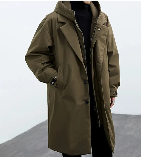 Large Size Waterproof Hooded Coat - OutfitLondon