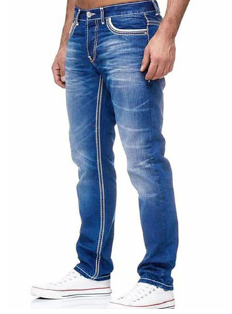 Classic Fit Straight Leg Men's Jeans - OutfitLondon