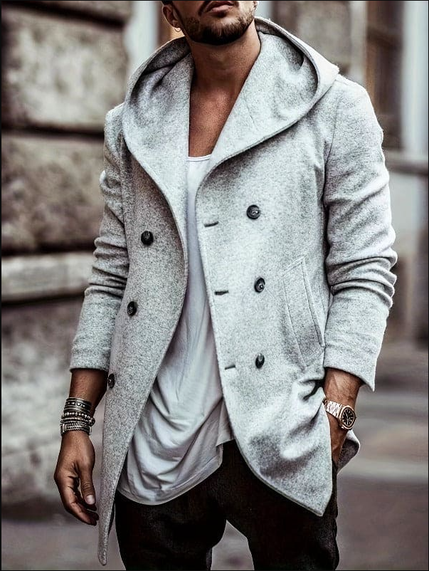 Waterproof Parka Jacket with Hood and Sleeves