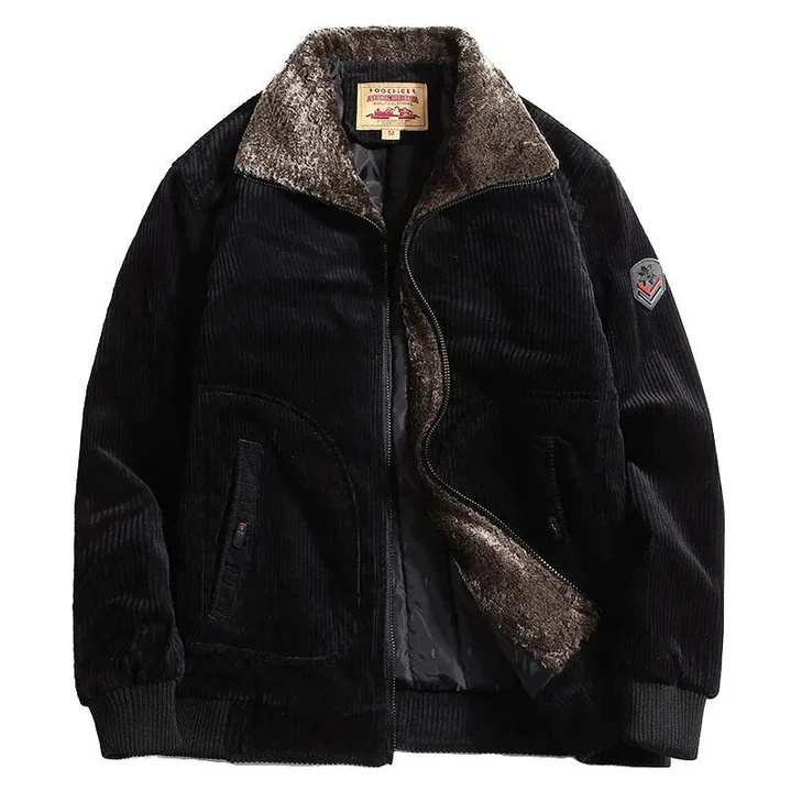 Warm Men's Corduroy Winter Coat