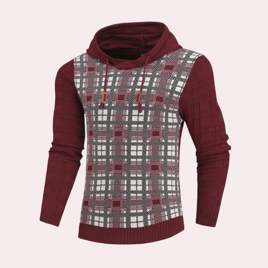 Men's Hooded Fleece Pullover Sweater - OutfitLondon