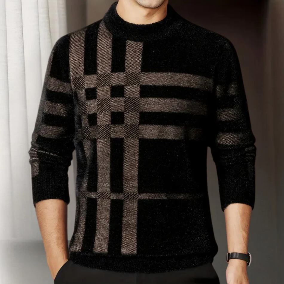 Soft Men's Knit Crew Sweater - OutfitLondon