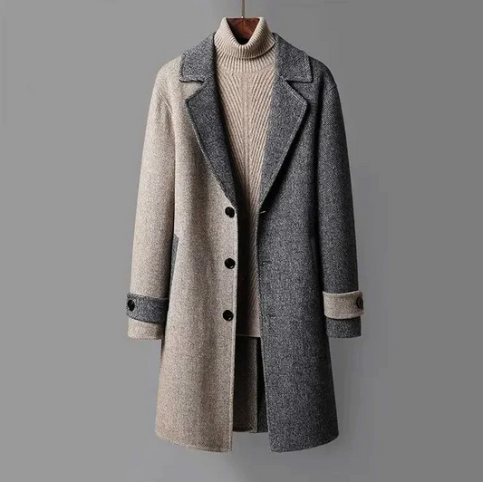 Luxury Virgin Wool Overcoat - OutfitLondon