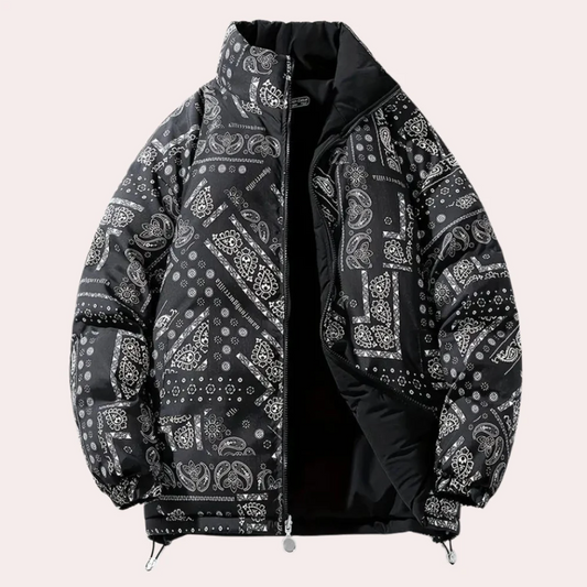 Warm Men's High Neck Snow Jacket - OutfitLondon