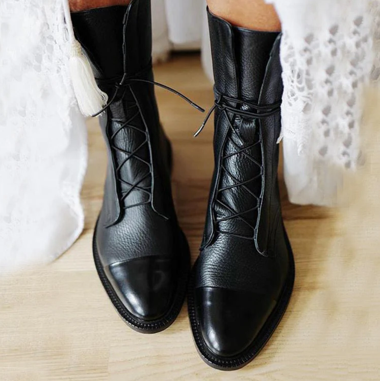 Soft Cushioning Women's Ankle Boots - High Quality - OutfitLondon
