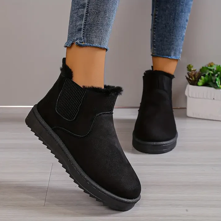 Warm Women's Fleece Ankle Boots