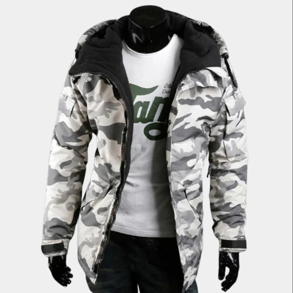 Military Style Camo Men's Jacket