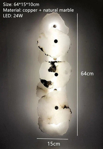 Elegant LED Wall Lamp With Copper Accents