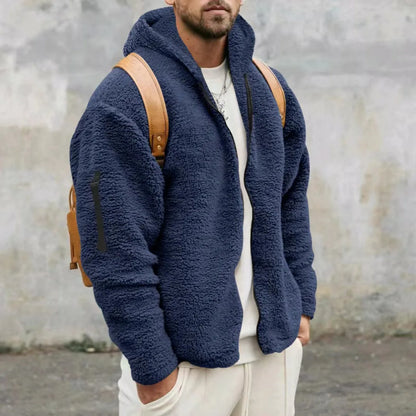 Warm Mens Fleece Cashmere Coat