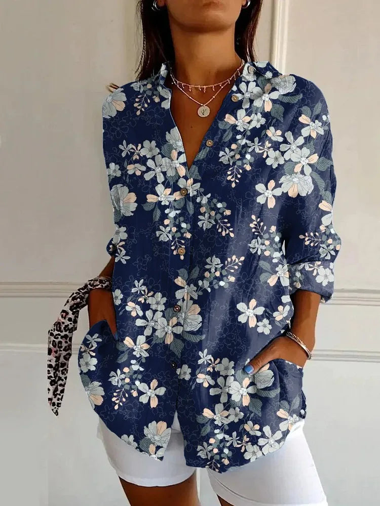Pretty Floral Ladies Casual Top