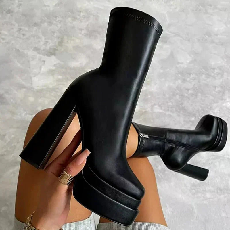 Fashionable Low Heel Boots