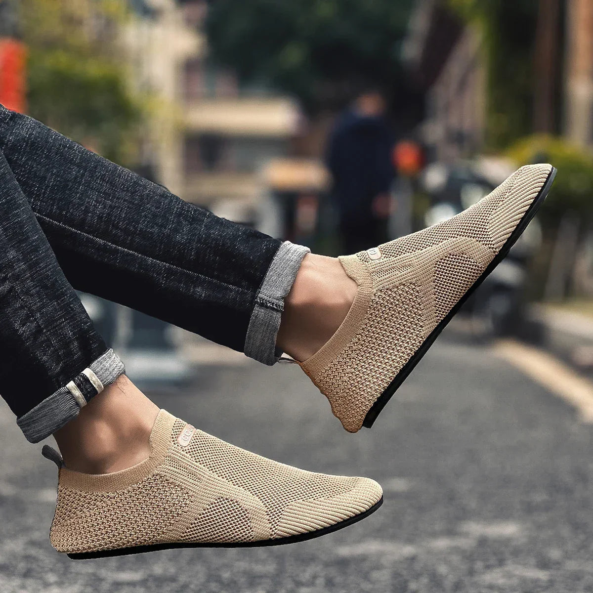 Breathable Mesh Slip On Shoes