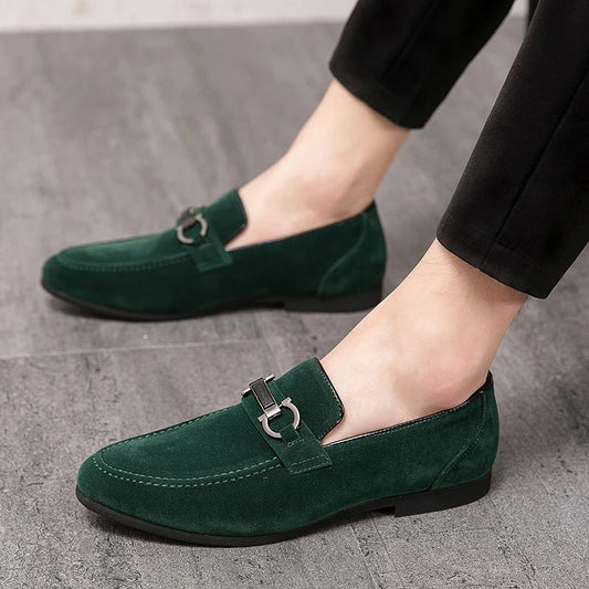 Classic Tan Slip On Loafers For Men - OutfitLondon