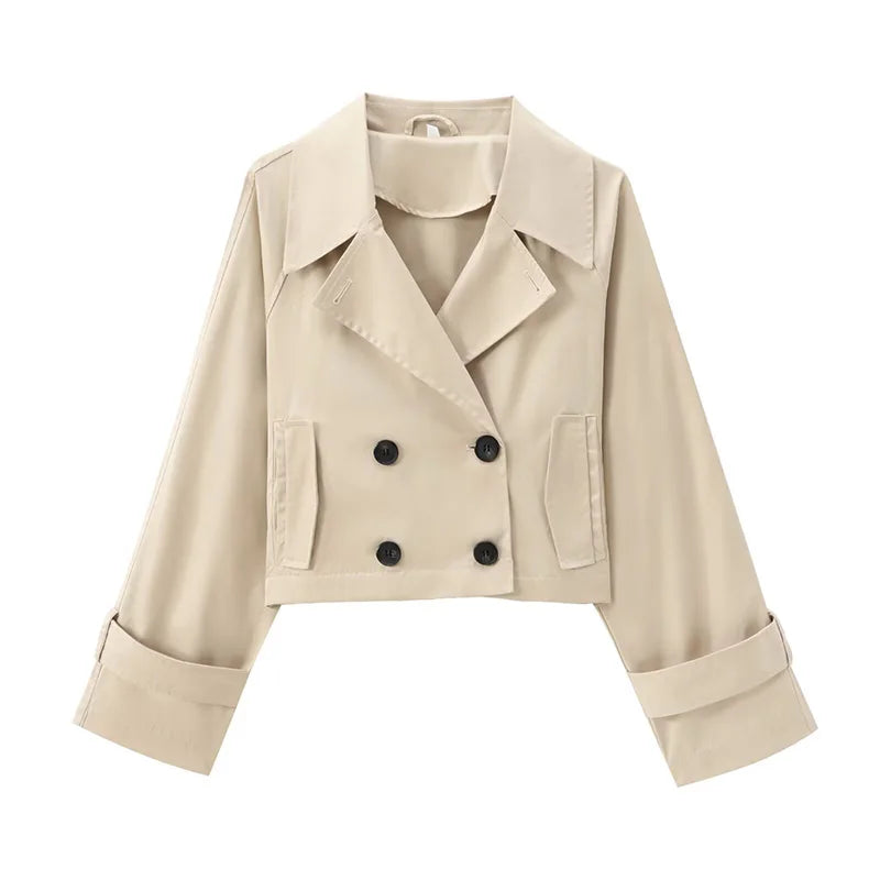 Waterproof Women's Short Trench Coat