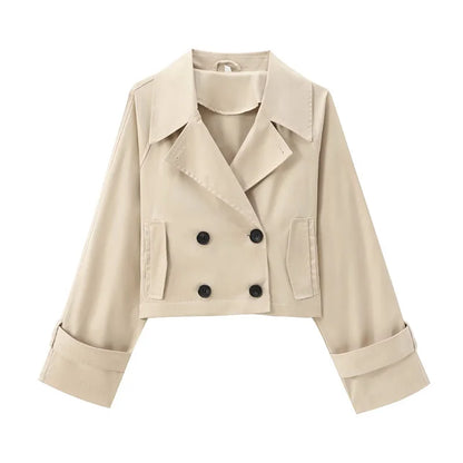 Waterproof Women's Short Trench Coat