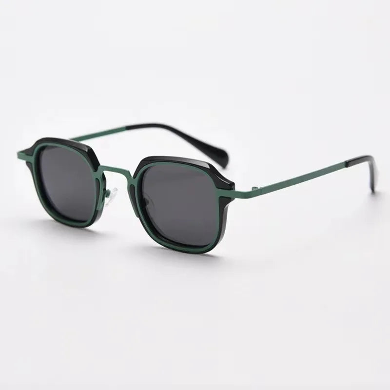 Maverick Punk Square Sunglasses Bold Geometric UV Protection