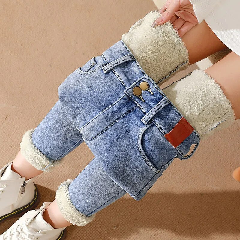 Warm Women's Soft Fleece Jeans