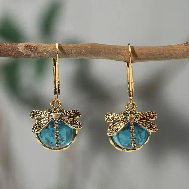 Dragonfly Vintage Earrings - OutfitLondon
