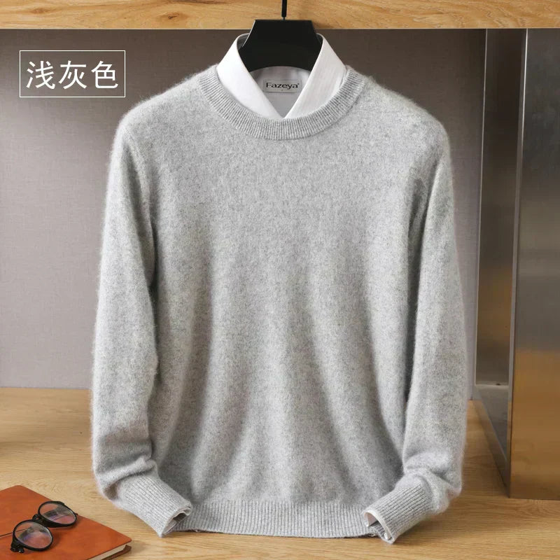 Luxurious High Quality Crew Neck Cashmere Sweater