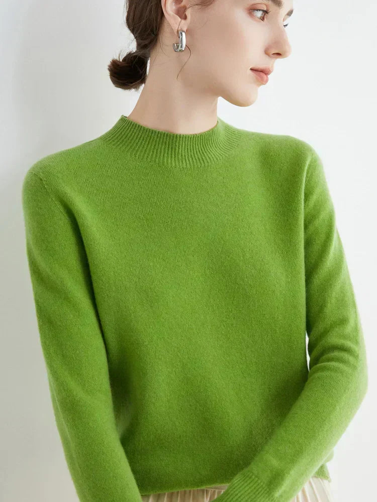 Cozy Ladies Merino Wool Crew Sweater
