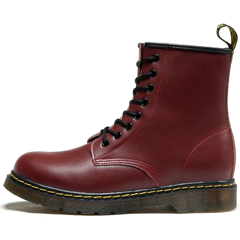 Comfortable Thermal Leather Ankle Boots for Men
