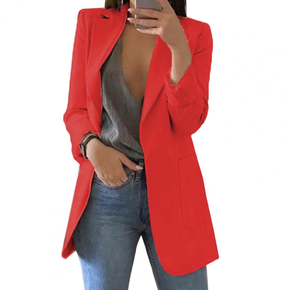 Casual Open Front Cardigan for Women with Pockets