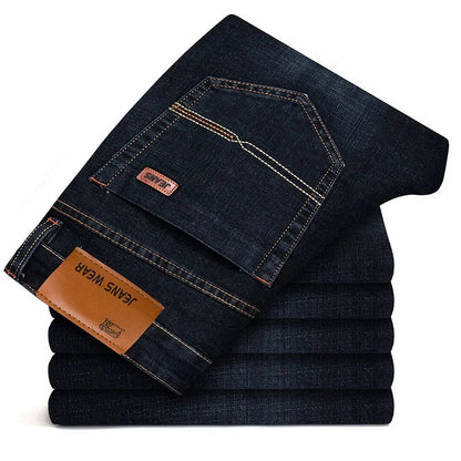 Classic Straight Leg Dark Blue Men's Jeans
