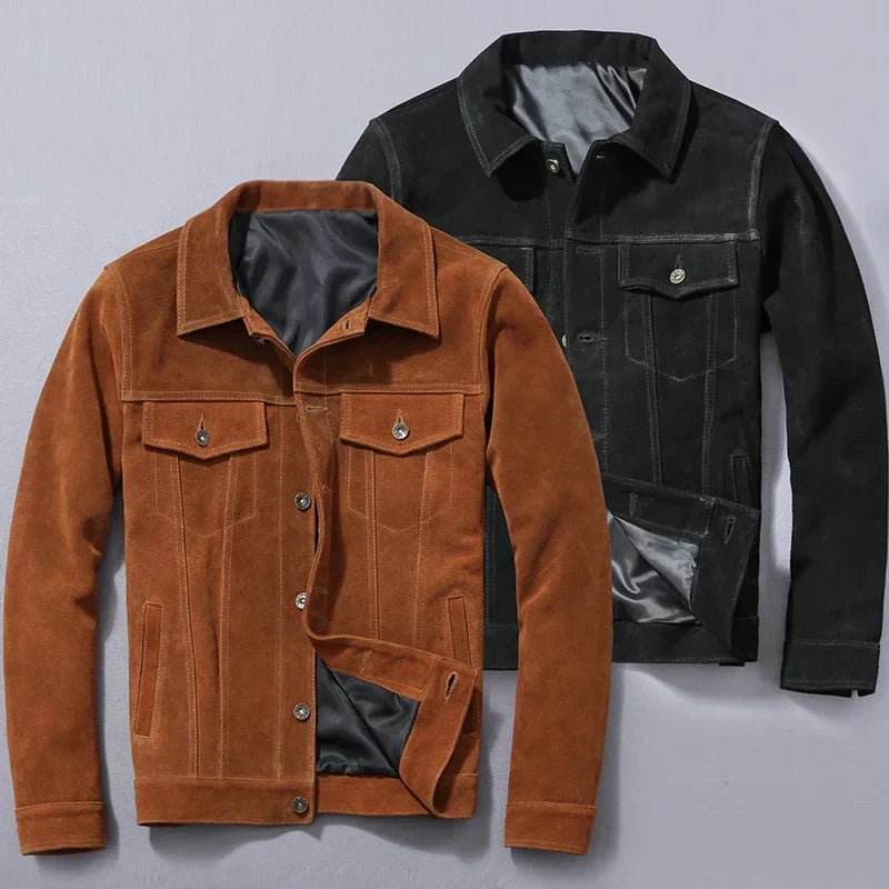 Soft Leather Bomber Jacket