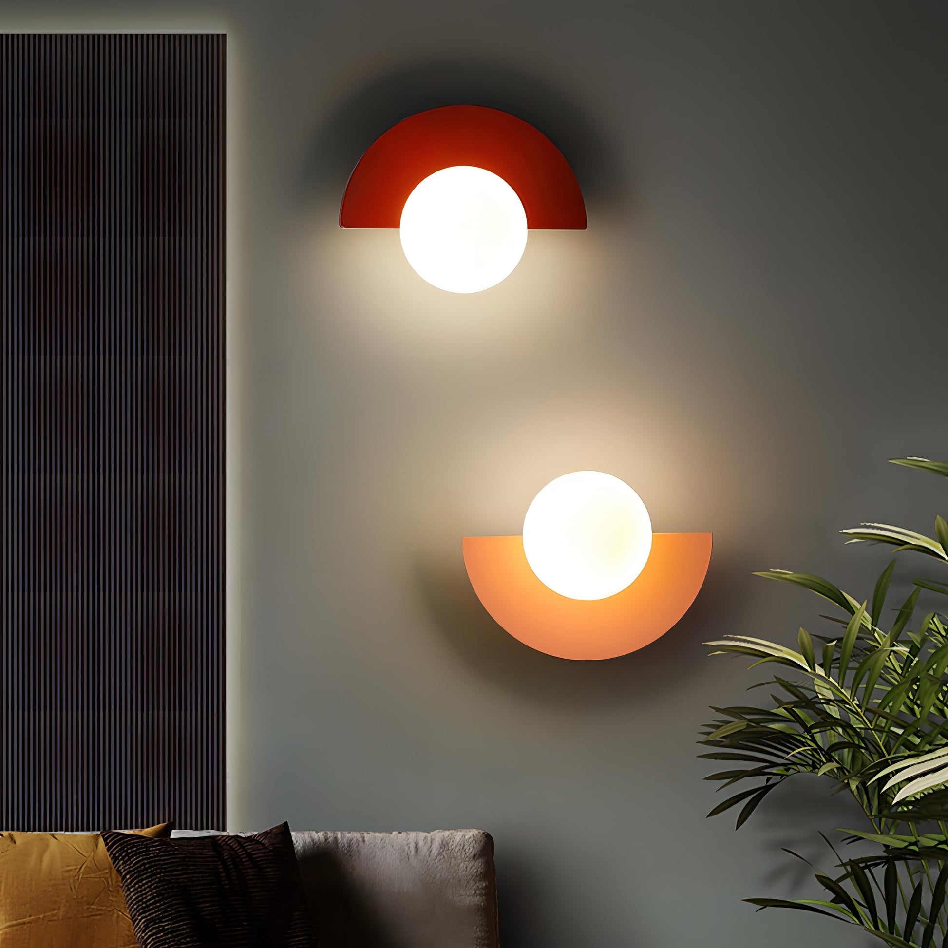 Modern Semi Circle LED Wall Light Soft Glow - OutfitLondon