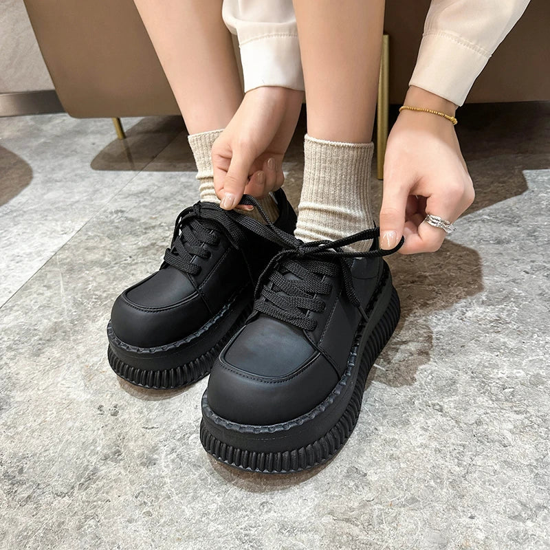 Comfortable Ladies Thick Sole Flat Shoes