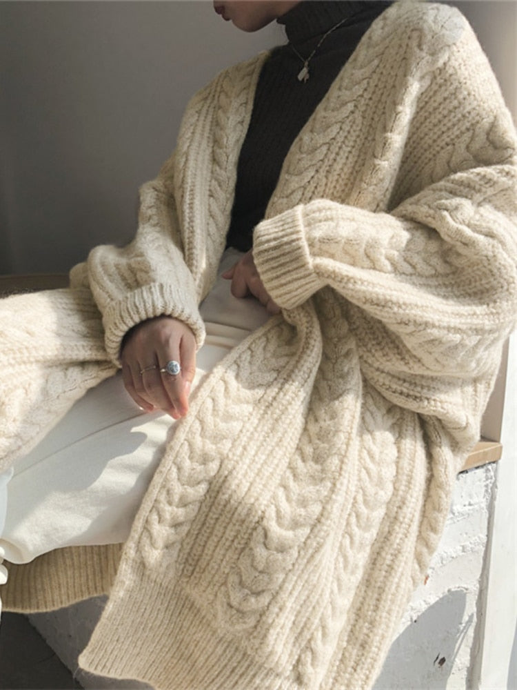 Soft Wool Women's Long Vest Coat