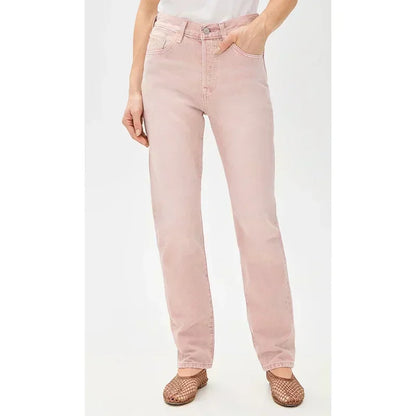 Relaxed Fit Slim White Straight Leg Jeans