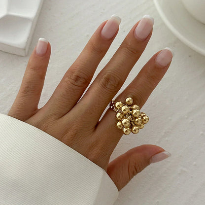 Fancy Charm Ring Silver Jingle Ball