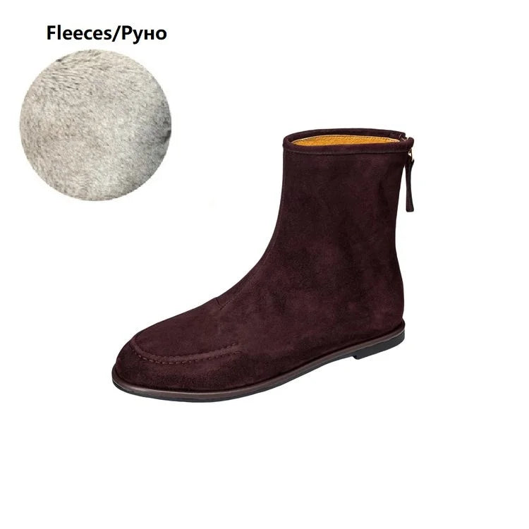 Premium Leather Ankle Boots for Men