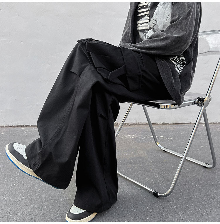 Relaxed Fit Mens Straight Leg Cargo Pants - OutfitLondon