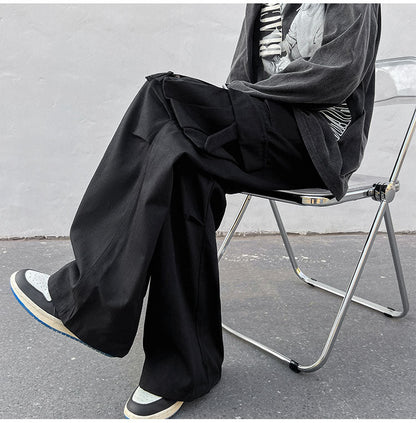 Relaxed Fit Mens Straight Leg Cargo Pants - OutfitLondon