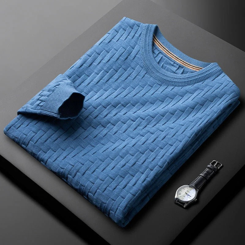 Cozy Mens Thermal Crew Neck Jumper - OutfitLondon