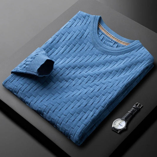 Cozy Mens Thermal Crew Neck Jumper - OutfitLondon