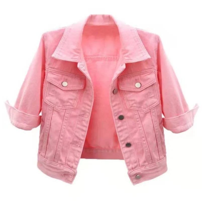 Trendy Women's Blue Denim Jacket