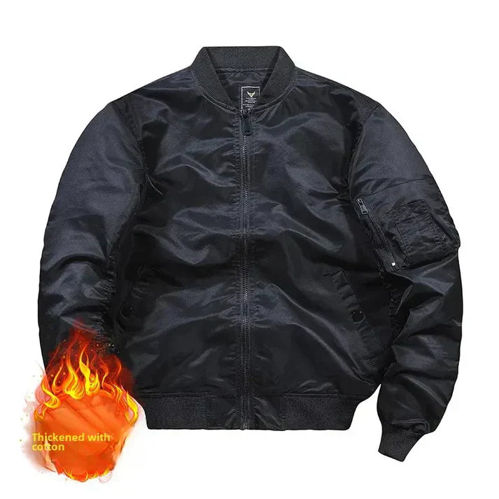 Flight Bomber Leather Jacket