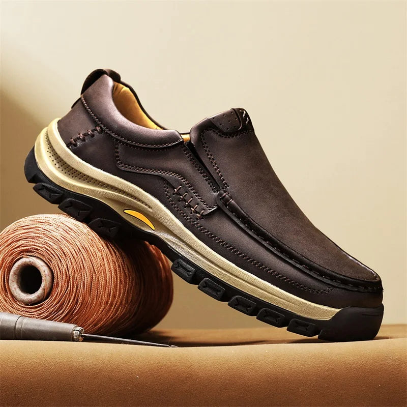 Authentic Leather Slip On Shoe - OutfitLondon