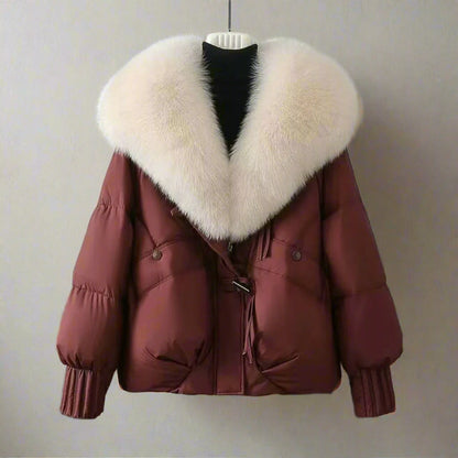 Casual Fit Puffer Coat | Faux Fur Hooded Jacket