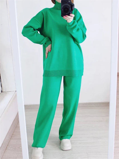 Soft Women's Turtleneck Jumpsuit Outfit