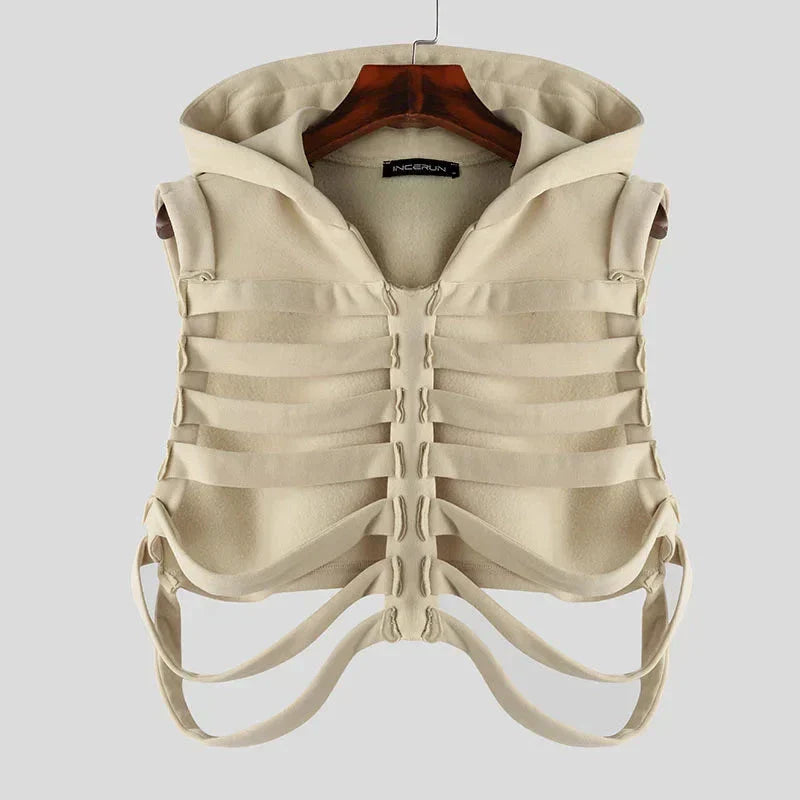 Hooded Rib Cage Vest