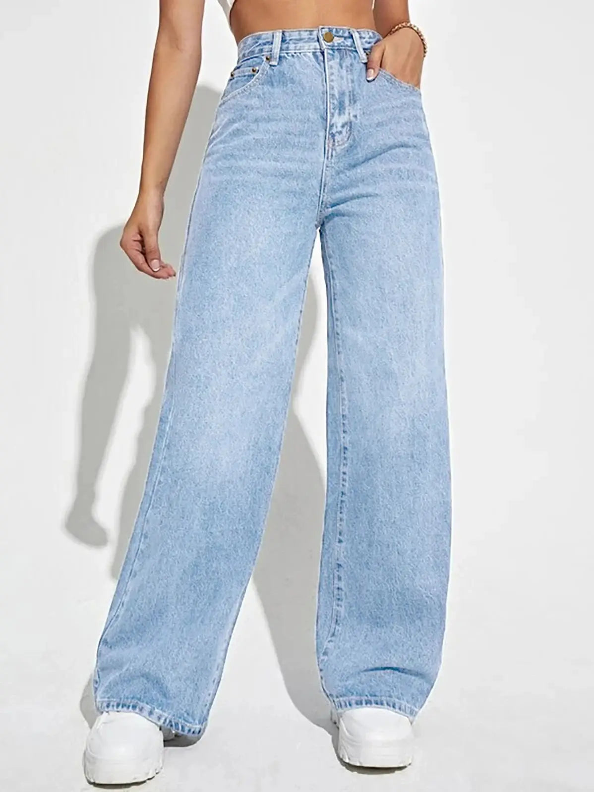 Relaxed Fit Classic Straight Leg Jeans