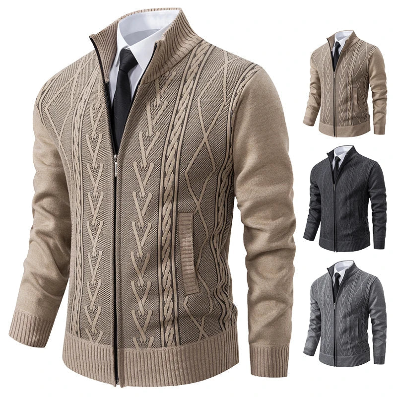 Cozy Men's Cashmere Crew Neck Sweater - OutfitLondon