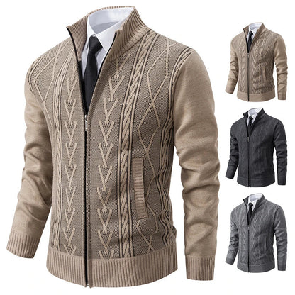 Cozy Men's Cashmere Crew Neck Sweater - OutfitLondon