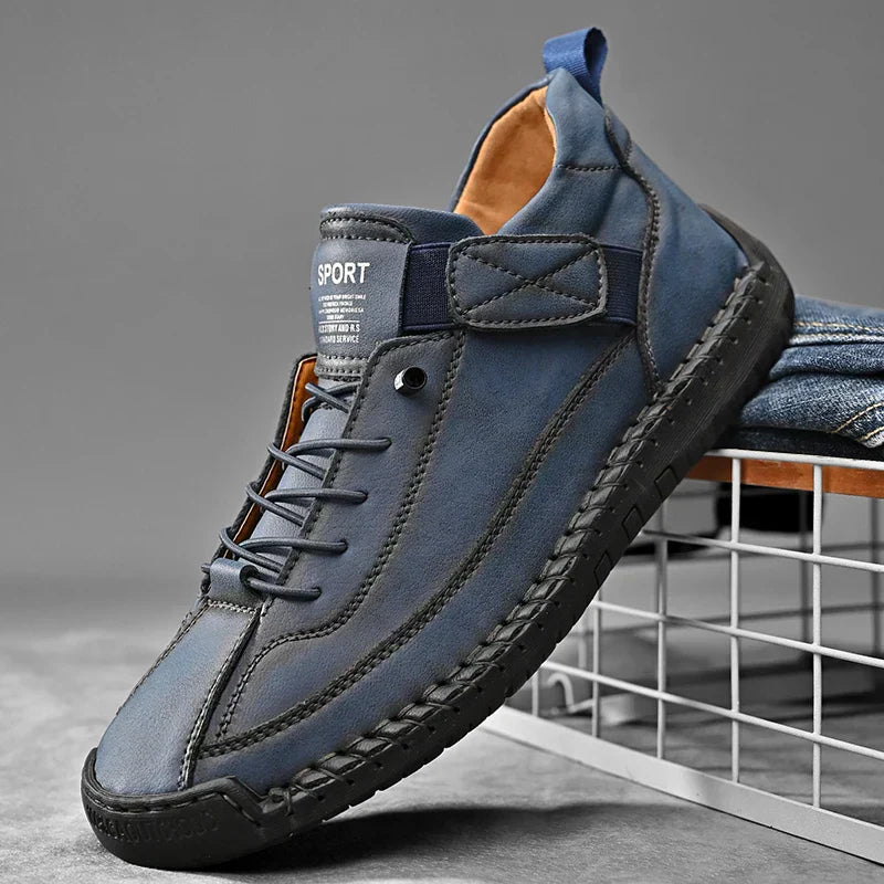 Men's Comfortable Lace Up Sneakers with Good Grip Sole